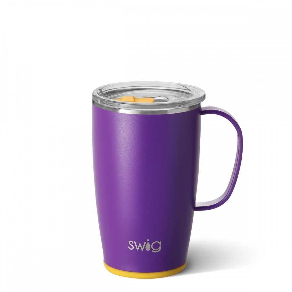 Purple & Yellow Coloured 18oz Travel Mug By SWIG